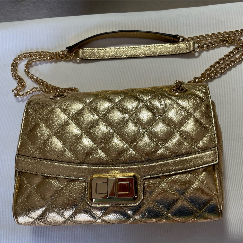 NWOT  Gold Michael Kors Handbag